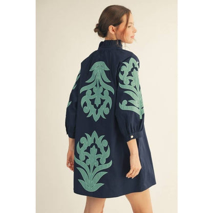 NEW floral applique shift dress