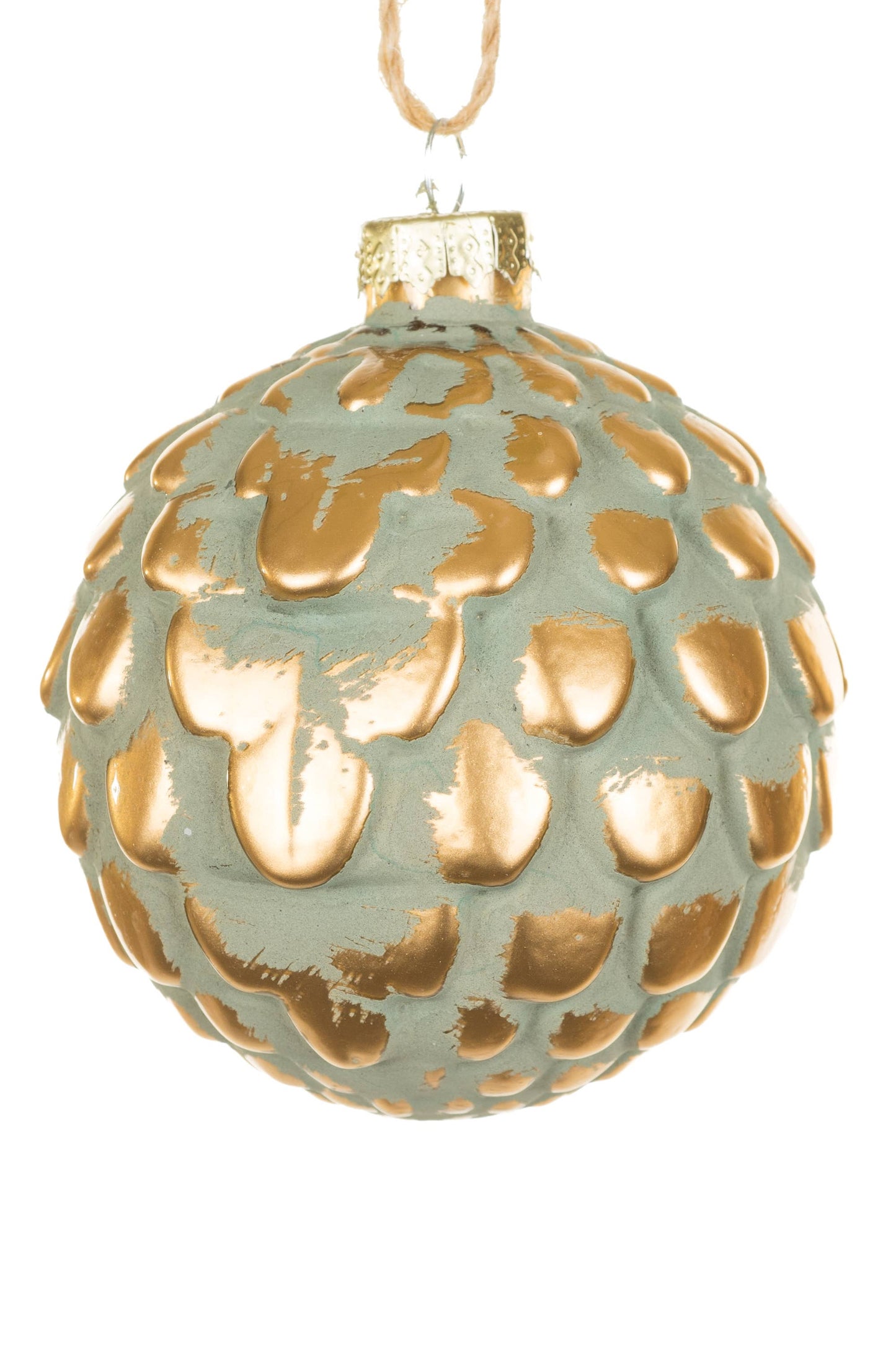 NEW-Clay Green Ball Ornament