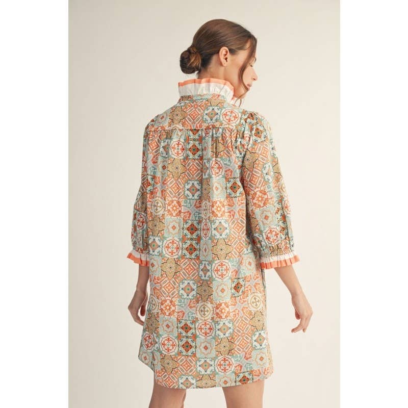 Print Shift Dress