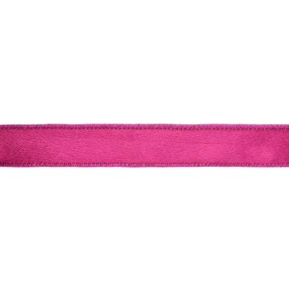 1" Wired Shimmer Satin Ribbon | Fushia with Fushia Backing | 10 Yard Roll