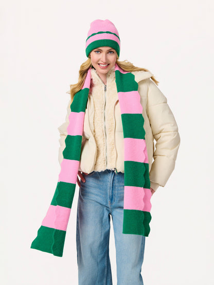 SCALA STRIPED SCARF